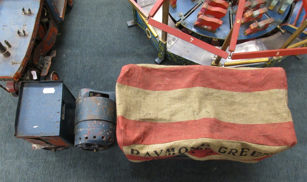 Scratch built fairground models circa 1936 to include carousel, steam wagon etc. - Image 12 of 17