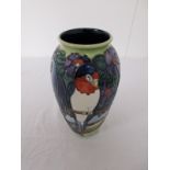 Large Moorcroft vase - Swallow pattern by Rachael Bishop (L/E 208 of 500)
