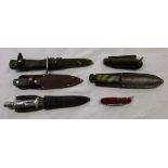 Collection of knives & pen knives