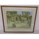 William Russell Flint print - Signed and blind stamped