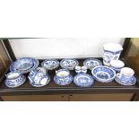 Shelf of blue & white china