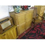 Oak cupboard & TV cabinet