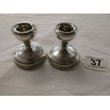 Small silver candle holders