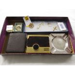 Interesting box of collectables to include silver and gold