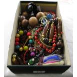 Large box of costume jewellery