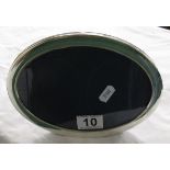 Oval silver mounted picture frame