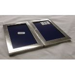 Double silver mounted picture frame