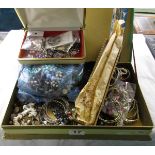 Large box of costume jewellery