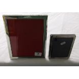 2 silver mounted picture frames