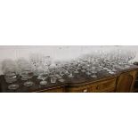 Very large collection of drinking & desert glasses