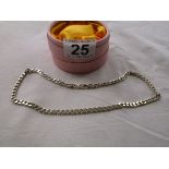 Silver curb necklace