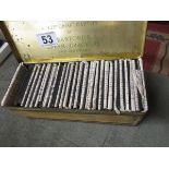 Tin of old Magic Lantern slides