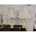Pair of figure table lamps
