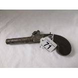 Antique flint lock pistol A/F