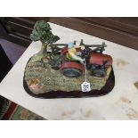 Farm scene figurine