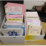 2 boxes of greetings cards