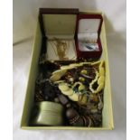 Box of costume jewellery