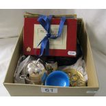 Box of collectables to include Mappin & Webb