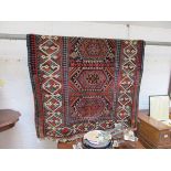 Antique Kazak rug (2.1m x 1.28m) - from the Felix Dennis auction!