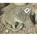 Stone pig figure