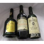 3 bottles of vintage port to include 1963 & 1970