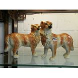 Pair of Staffordshire dog figures A/F