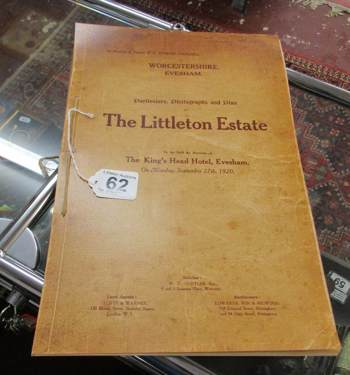 Littleton Estate auction catalogue