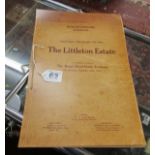 Littleton Estate auction catalogue