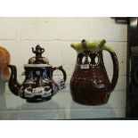 Bargeware teapot and studio ware jug