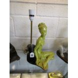 Lady figure lamp base