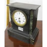 Slate & marble clock