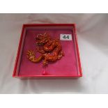 Butler & Wilson stone set dragon brooch