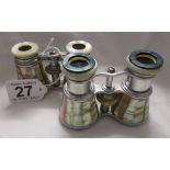 2 sets of Mother-of-pearl opera glasses - Estimate £30 - £50