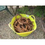 Large collection of horse shoes (approx 100)