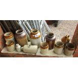 Collection of stone pots etc