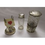 2 silver topped bottles and silver bridge suit marker