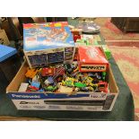 Box of diecast toys etc to include Corgi & Matchbox