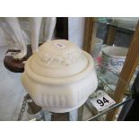 Screw top marble ashes urn