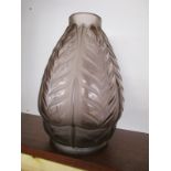 Large studio glass vase