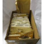 Box of envelopes, most containing mint or used GB stamps