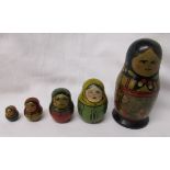 5 piece Russian doll set