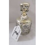 Art Nouveau scent bottle (most probably silver, no hallmark)
