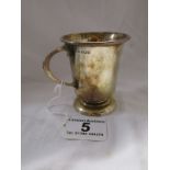 Small silver cup, Birmingham hallmark, approx 83g