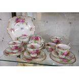 Royal Albert part tea set - American Beauty