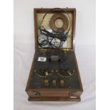 The Ethophone No 1 Crystal radio with earphones & spare tunung coil