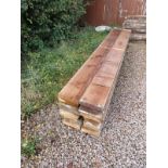 18 lengths of cut timber - Approx 20cm x 4.5cm x 265cm