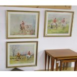 3 hunting prints by R P Reynolds