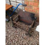 Cast iron fire basket