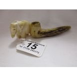 Bone / Ivory elephant and antler handle