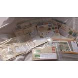 Box of early Indian, Asian & Pakistan etc. FDC's & commemorative pack